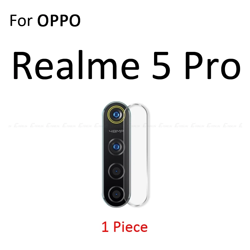 For Realme 5 Pro Прозрачная задняя защитная пленка для объектива камеры OPPO Realme 1 2 3i 3 5S 5 Pro C2 Q XT X2 X Lite из закаленного стекла - Цвет: For Realme 5 Pro
