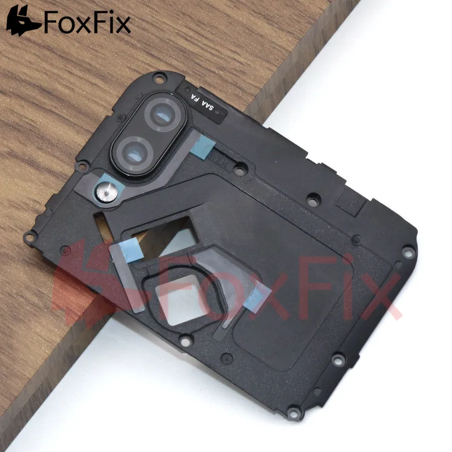 

Новый стеклянный объектив задней камеры для Xiaomi Redmi 7, стекло объектива задней камеры + рамка держателя камеры, запасные части