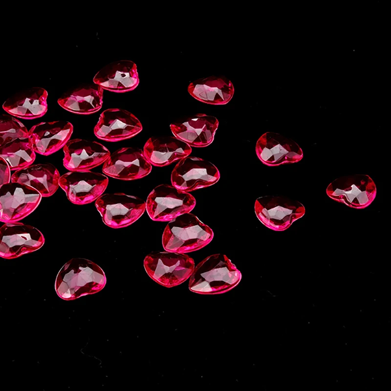 Новинка Лидер продаж 2000 шт./лот 12 мм 16 Цвета в наличии акриловая Форма сердца