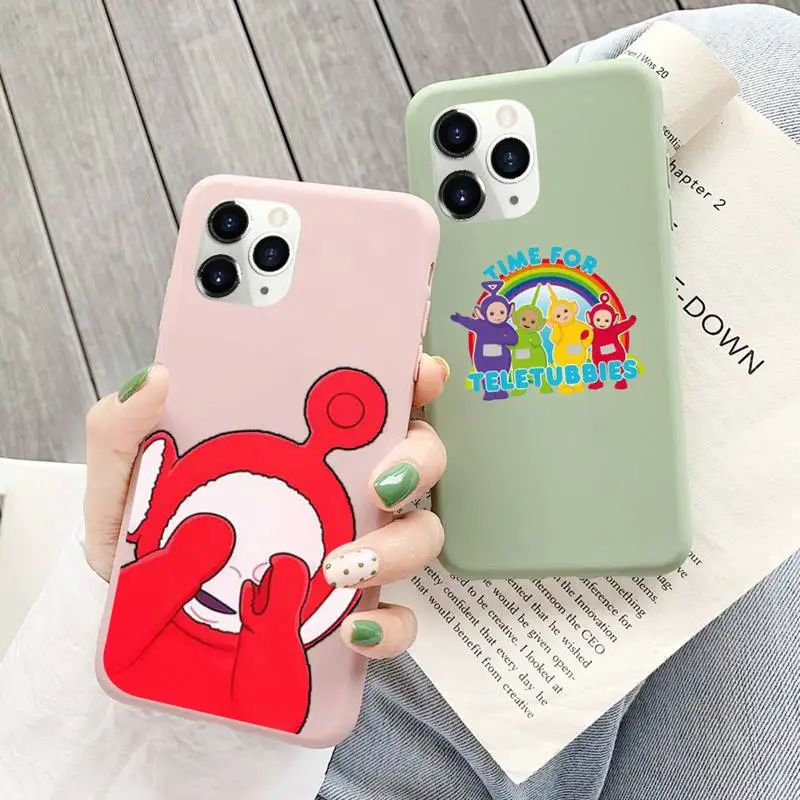 

aerial baby cute funny cartoon Phone Case Candy Color for iPhone 6 6S 7 8 11 12 XS X SE 2020 XR mini pro Plus MAX funda