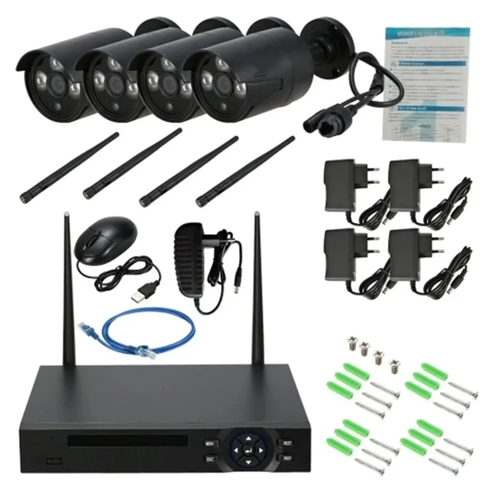 

Беспроводная система видеонаблюдения, 4 канала, HDMI, 1080P