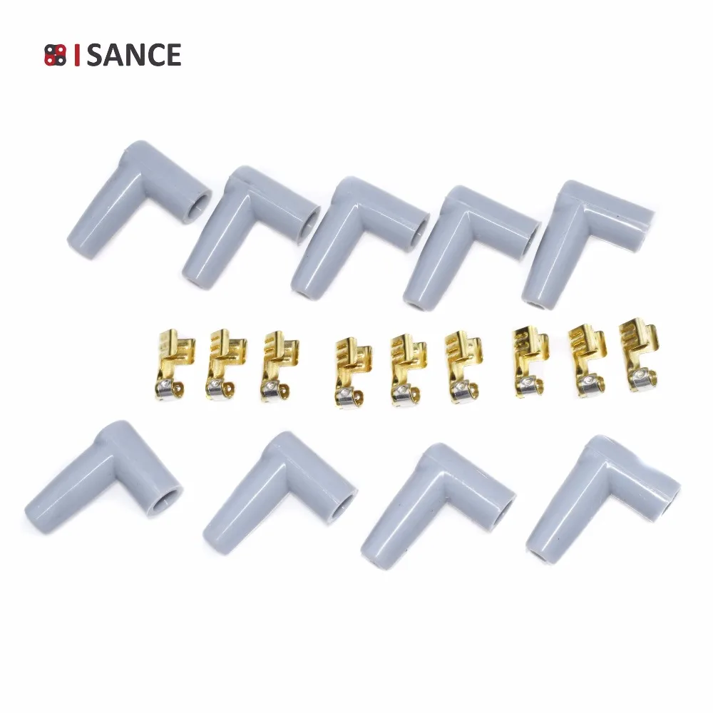 ISANCE 9 комплектов Свеча зажигания провод штекер стиль HEI резиновые сапоги