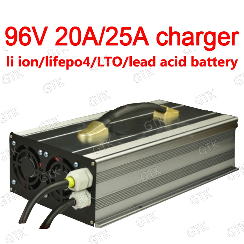 GTK 96V 25A 20A зарядное устройство 32S 116 8 V lifepo4 26S 109 2 литий ионный 20S 112V LTO свинцово
