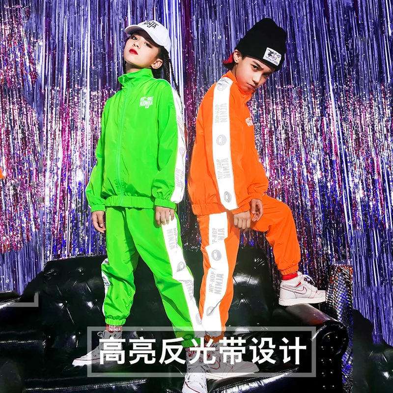 Детские танцевальные костюмы в стиле хип-хоп для мальчиков свободный