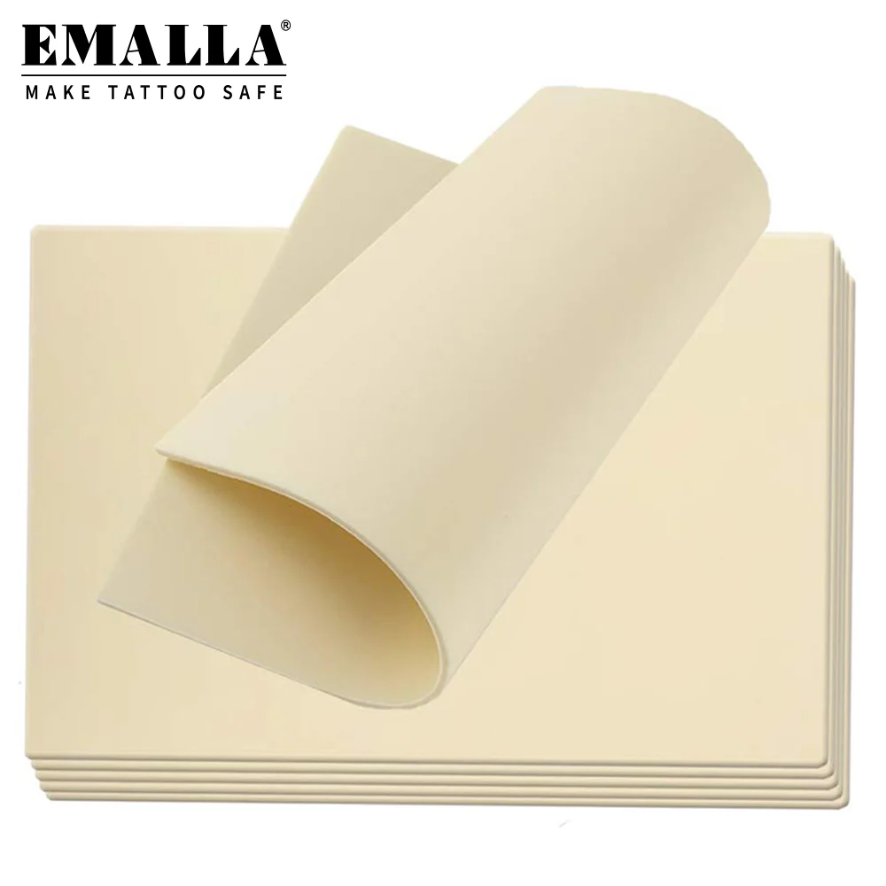 

Blank Tattoo Practice Skin 8x6in Practice Skin Rubber Tattoo Practice Sheet Beginners Experienced Artists 3/5/8/10/15/20/25PCS