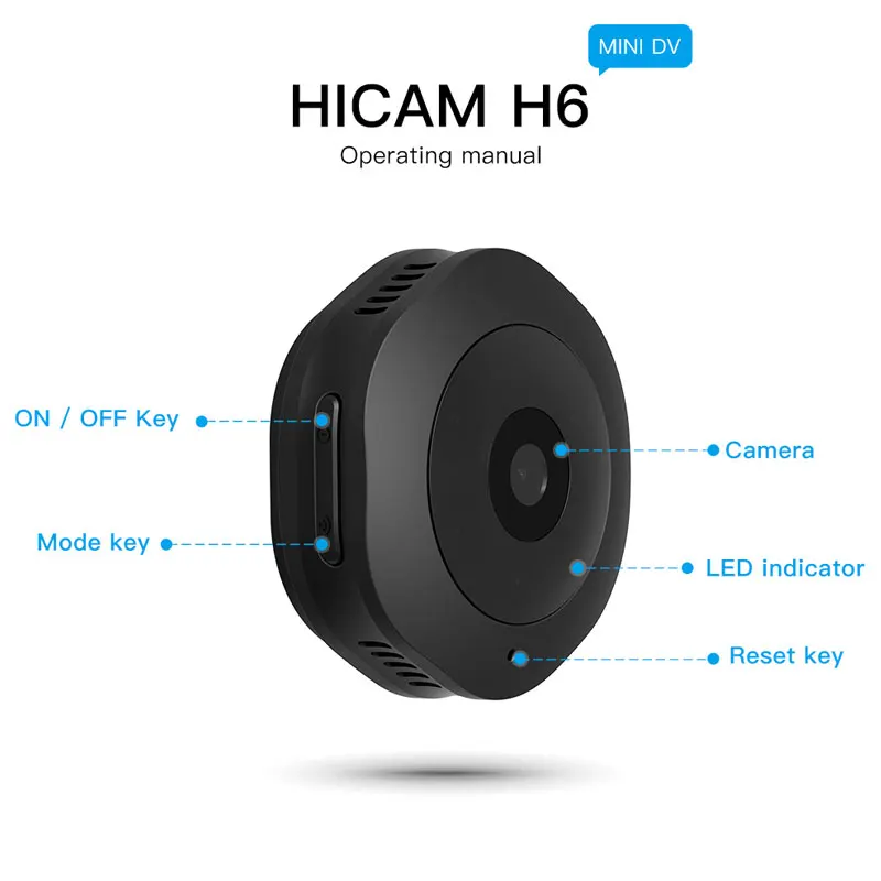 H6 DV Micro Camera Night Version Mini Action with motion Sensor Camcorder Voice Video Recorder Small Camer US stock | Электроника