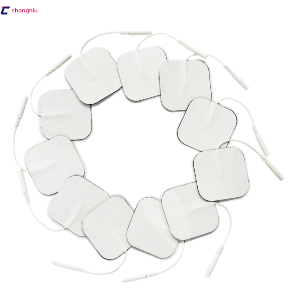 Бесплатная доставка 100 шт./лот 5*5 см десятки электродные подушечки для похудения