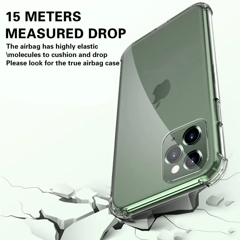 Оригинальный противоударный силиконовый чехол для телефона s iPhone 11 Pro X XR XS MAX 6 6S 7 8