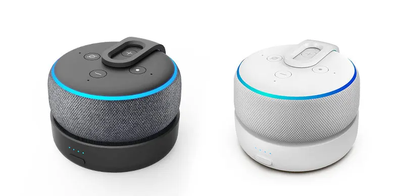 GGMM Echo Dot зарядная станция портативная батарея база для 3nd Поколения Портативный 20 Вт 360 градусов Улучшенный звук(точка не входит в комплект