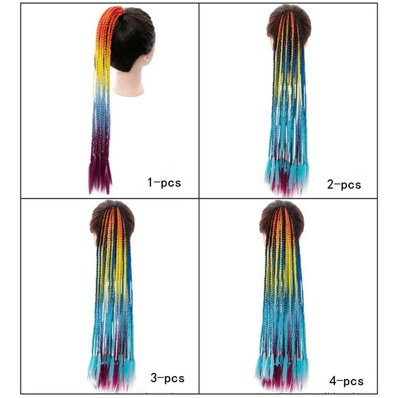 

Maelove Band Hair Accessories Kids Wig Headband Girls Twist Braid Rope Head Elastic Hair Band Rubber Band Hair Accessories Wig