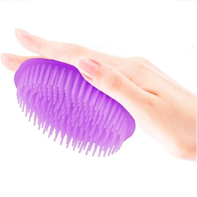 Расческа для питомцев кошек собак массажная купания пластиковая Мягкая