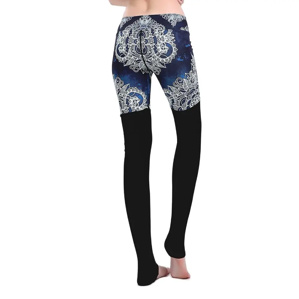 Женские леггинсы для фитнеса и йоги с принтом павлина Размеры S-3xl | Спорт