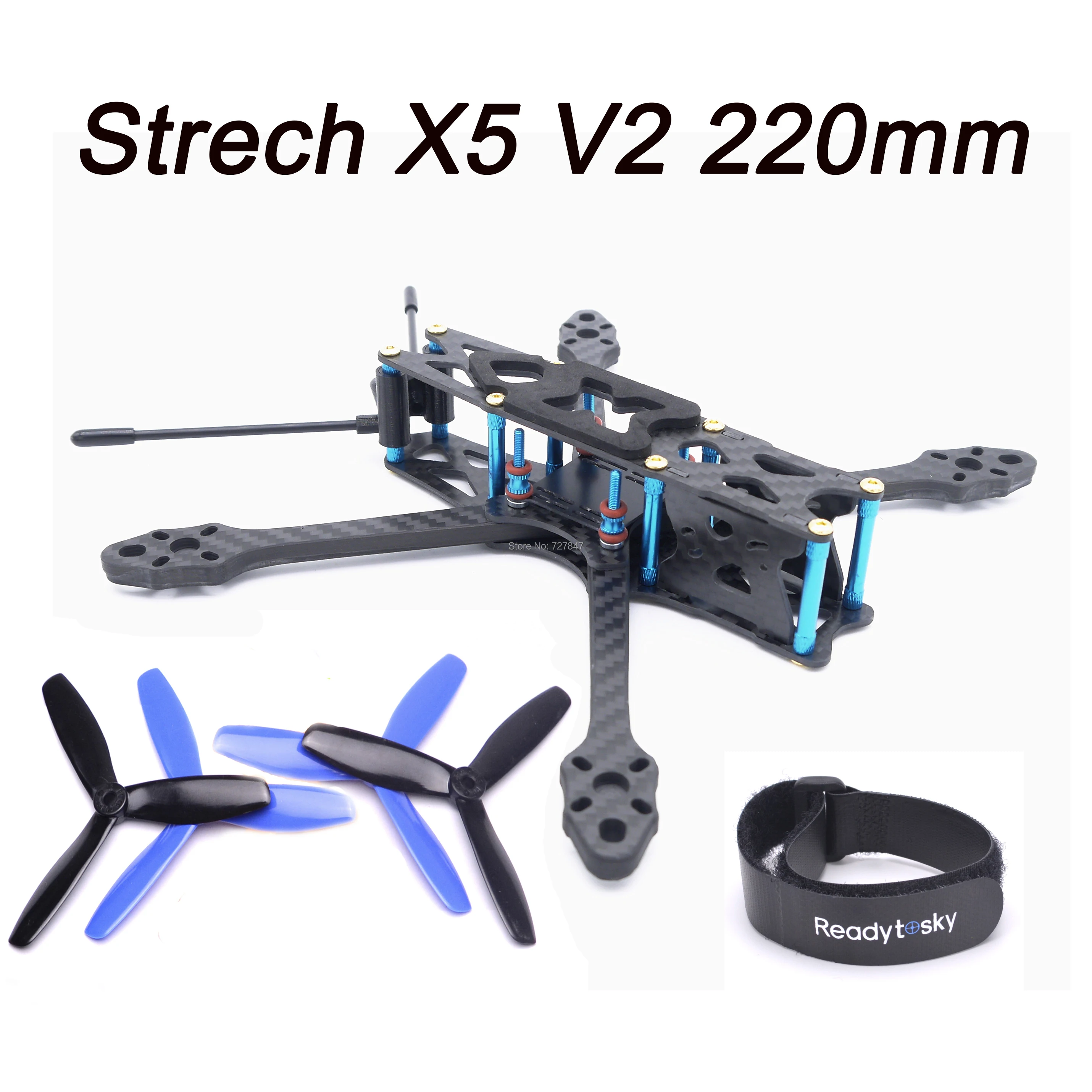 Стрейч стреч X5 V2 220 мм w/5 5 рука Фристайл FPV гоночный Квадрокоптер Рамка комплект