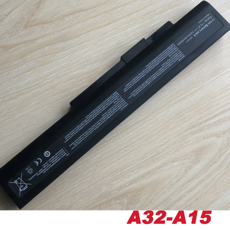 6 Аккумулятор ноутбука A42-A15 для MSI Medion Akoya E6221 E6227 E7219 P6631 P6815 P7621 P6634 P7815 Erazer X6815 X6816 -