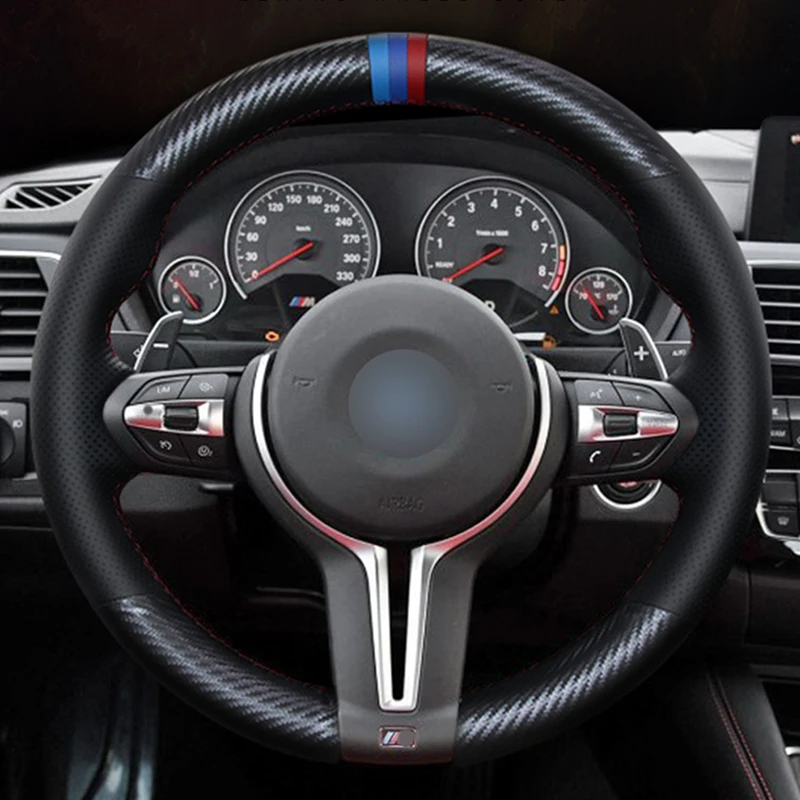 MEWANT чехол на руль из углеродного волокна для BMW M Sport F30 F31 F34 F10 F11 F07 F12 F13 F06 X3 F25 F32 F33 F36