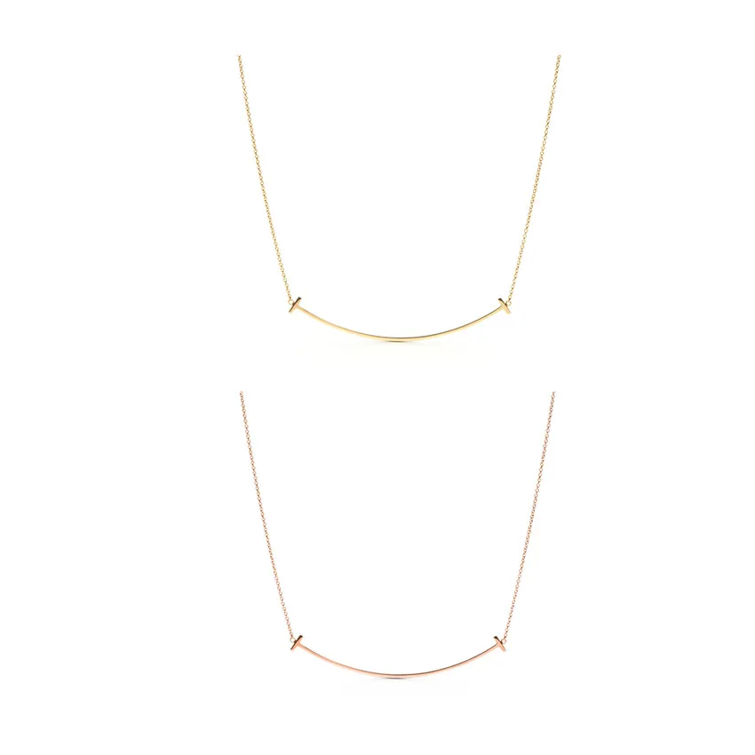 S925 sterling silver smile necklace, classic and fashionable , Original 1:1, birthday gift
