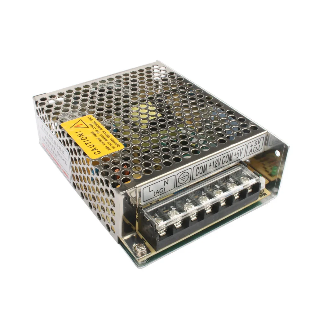 Двойной выход Источник питания 25w 5v 2A 12v 1A блок питания D-25A преобразователь переменного тока в постоянный хорошего качества