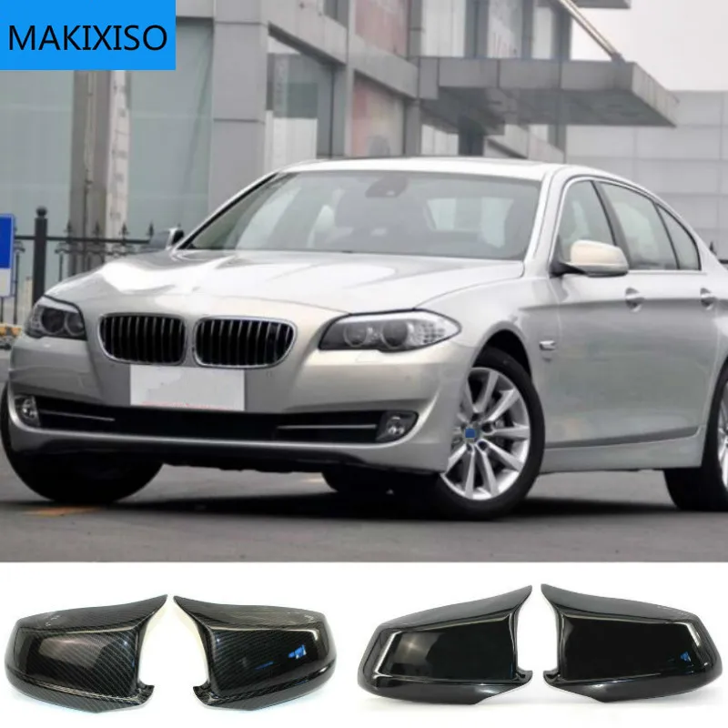 

Новинка для BMW 5 серии F10 F11 F18 Pre-Lci 2010 - 2013 чехол для зеркала заднего вида чехол из углеродного волокна с рисунком черный чехол