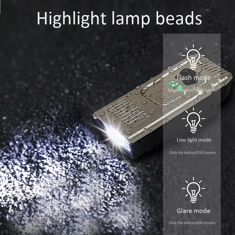 

USB Rechargeable Bike Light Super Bright LED Bicycle Headlight Front Lights Fits All Bicycles Mountain Road