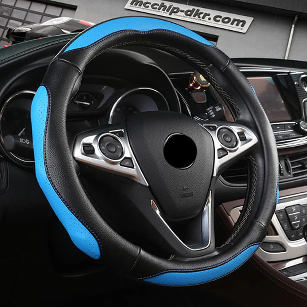 

Round Shape Leather Universal Fit Steering Wheel Cover for Bmw Car Accessories