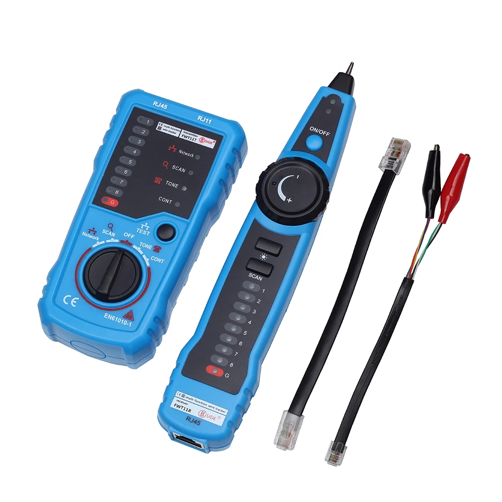 

Тестер BSIDE RJ11 RJ45 Cat5 Cat6, тестер для телефонных проводов
