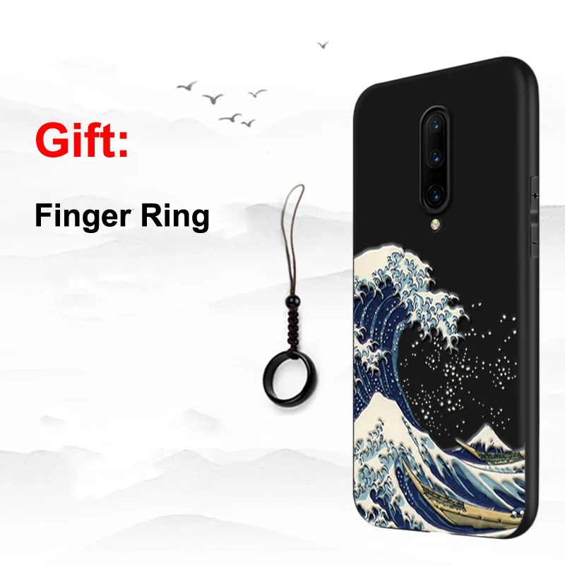 Чехол для OnePlus 8 7T Pro 7 6 6T рельефный объемный тисненый матовый мягкий чехол с полным