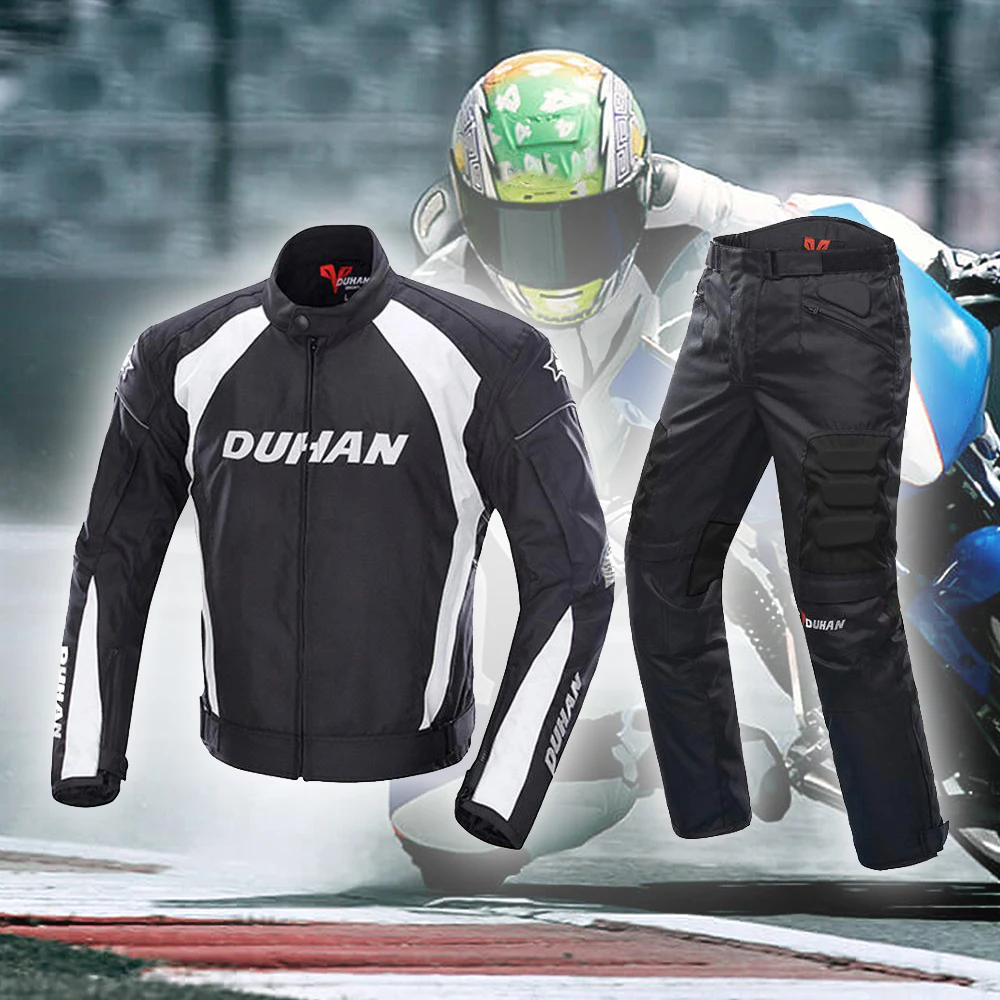 DUHAN Motorcycle Jackets Motocross Off-Road Racing Jacket Motorcycle Protection Moto Jacket Motorbike Windproof Protective Gear