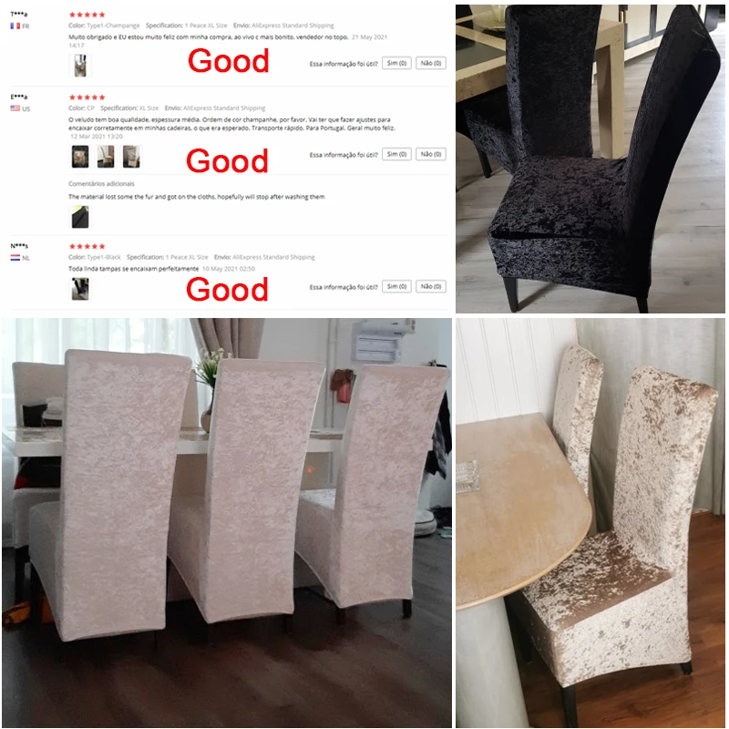 Блестящий бархат из Полар флиса полиэстер XL Размеры спандекс покрывало для стула