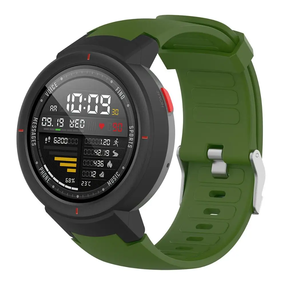 Защитный чехол для Xiaomi Huami Amazfit Verge A1801 ремешок часов Силиконовый 3 Защитная пленка