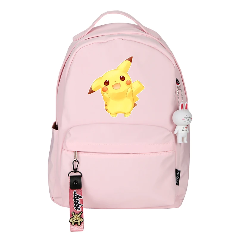 Рюкзак Пикачу Косплей Аниме-сумки для подростков Mochila Розовый Рюкзак Kawaii Подарки на день рождения Симпатичные Рюкзаки для взрослых - Цвет: GJF daxiao