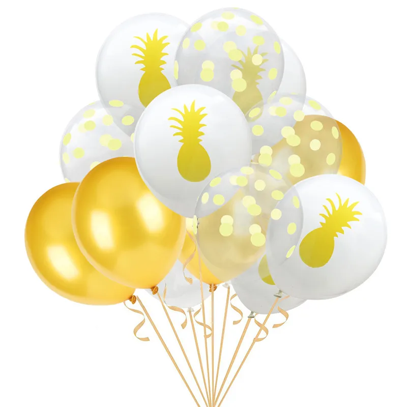 15 шт. 12 дюймов розовый Фламинго Зеленая Черепаха лист латексных воздушных шаров с