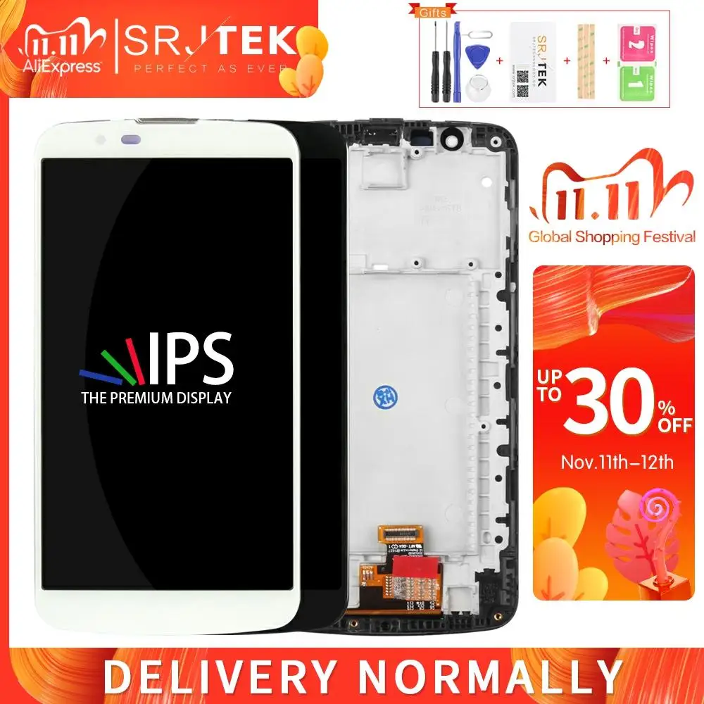 2 шт./лот для LG K430DS LCD K10TV K430TV K430dsY сенсорный экран Рамка дигитайзер матрица LTE K430 K10