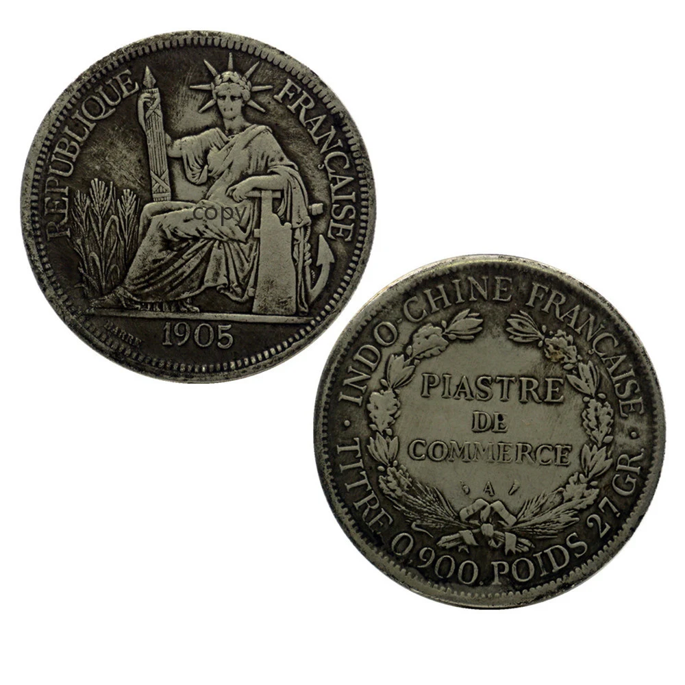 1905 France 22 шт. древняя Хобо копия из никеля евро монета сша Морган Статуя Свободы Серебряная монета долларов американский Орел подарки для мужчин Прямая поставка - Цвет: 1905 France
