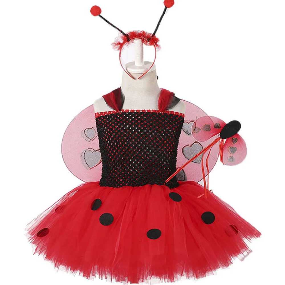 Платье-пачка для девочек цвет красный черный первого дня рождения фотосессии