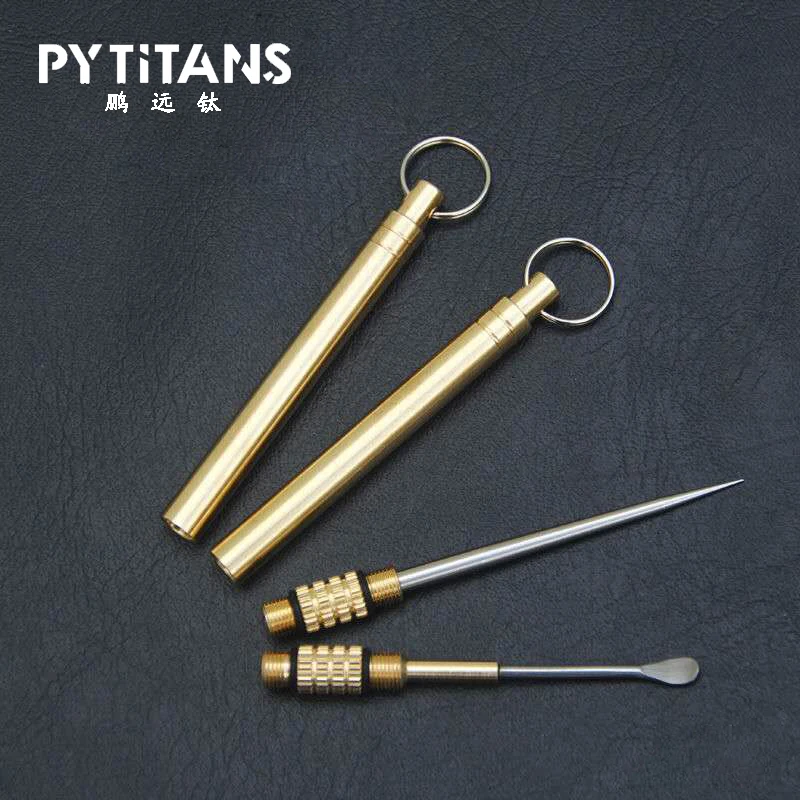 Factory OEM Custom Titanium Toothpick Telescopic Toothpick Tube