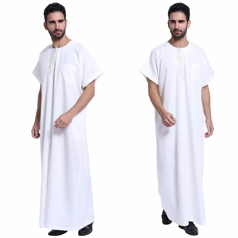 Islam jubba thobe for muslim men arab clothing men dubai arabic dress men djellaba homme pakistan black robe djellaba men