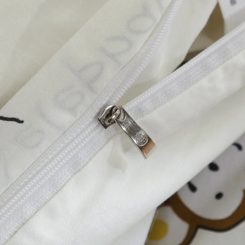 Пододеяльник с мультяшным рисунком покрывало из чистого хлопка животного