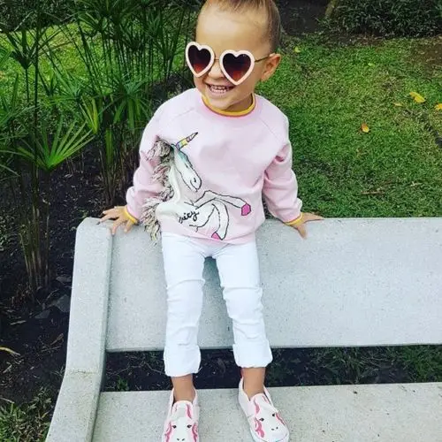 Детская футболка с рисунком единорога для маленьких девочек | Мать и ребенок
