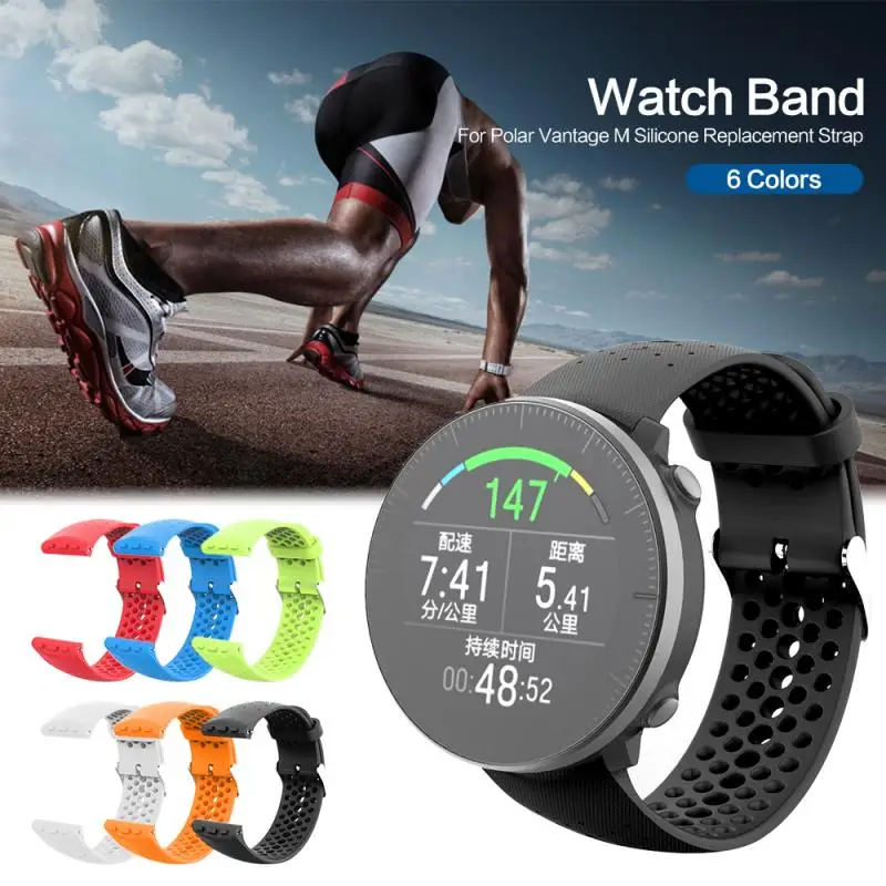 

Цветной ремешок для выгодных M-ремешков, аксессуары, мягкие силиконовые спортивные дышащие ремешки с отверстием для воздуха, водонепроница...