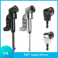 105 degree angle screwdriver set socket holder 14inch hex bit socket bit angle screw driver tool adapter adjustable bits drill