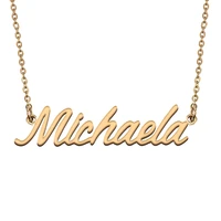 michaela custom name necklace customized pendant choker personalized jewelry gift for women girls friend christmas present