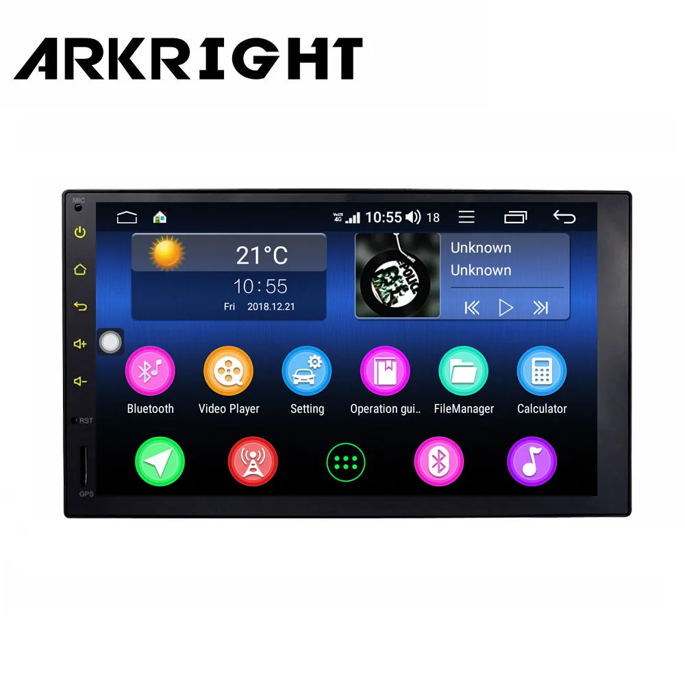 HU ARKRIGHT 7 ''4+ 64GB 2Din Android автомобильный плеер Android 8,1 Авторадио carplay sc9853i с 4G слотом для сим-карты - Цвет: HU