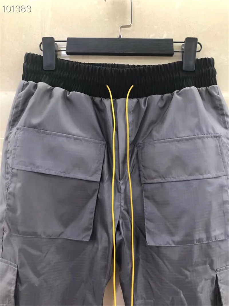 RHUDE PANTS MEN WOMEN 1:1 high quality Pants Full Length Hip hop Streetwear Mens RHUDE Trousers