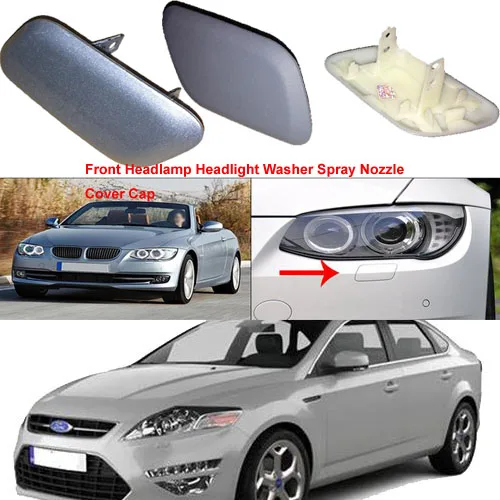 

Left / Right Front Headlamp Headlight Washer Spray Nozzle Cover Cap for Ford KUGA MK2 2013-2019