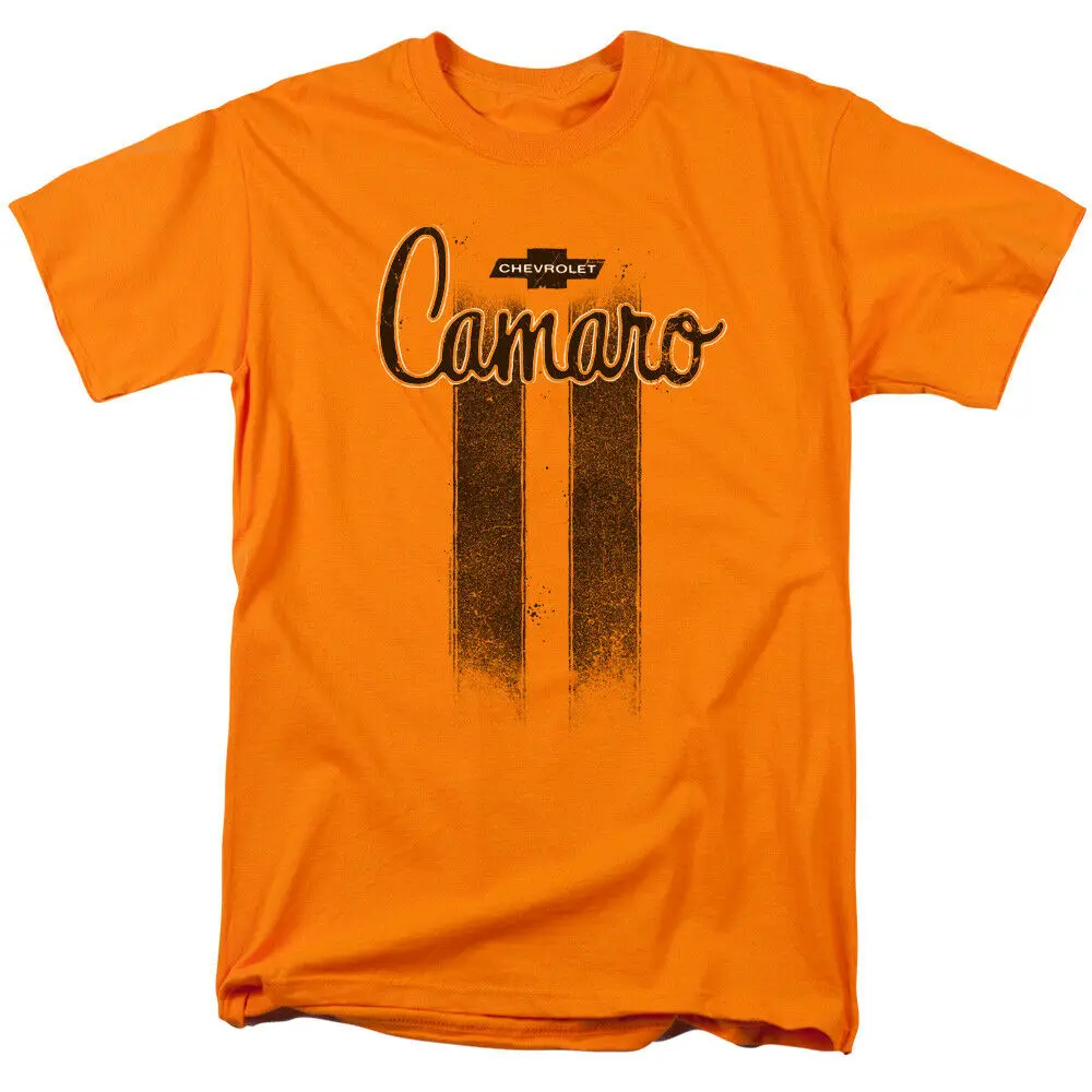 Chevrolet Chevy Camero Stripes Лицензированная взрослая футболка хлопковая Футболка Homme по