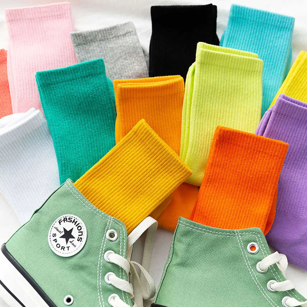 

Kawaii Cute Short Socks Women Cotton White Ankle Socks Set Solid Sport Socks Sailor Moon Japanese Style Calcetines 1 Pair