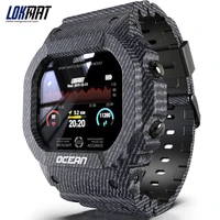 lokmat ocean fitness tracker remote control smart wristband men ip68 waterproof smart watch for android ios reloj