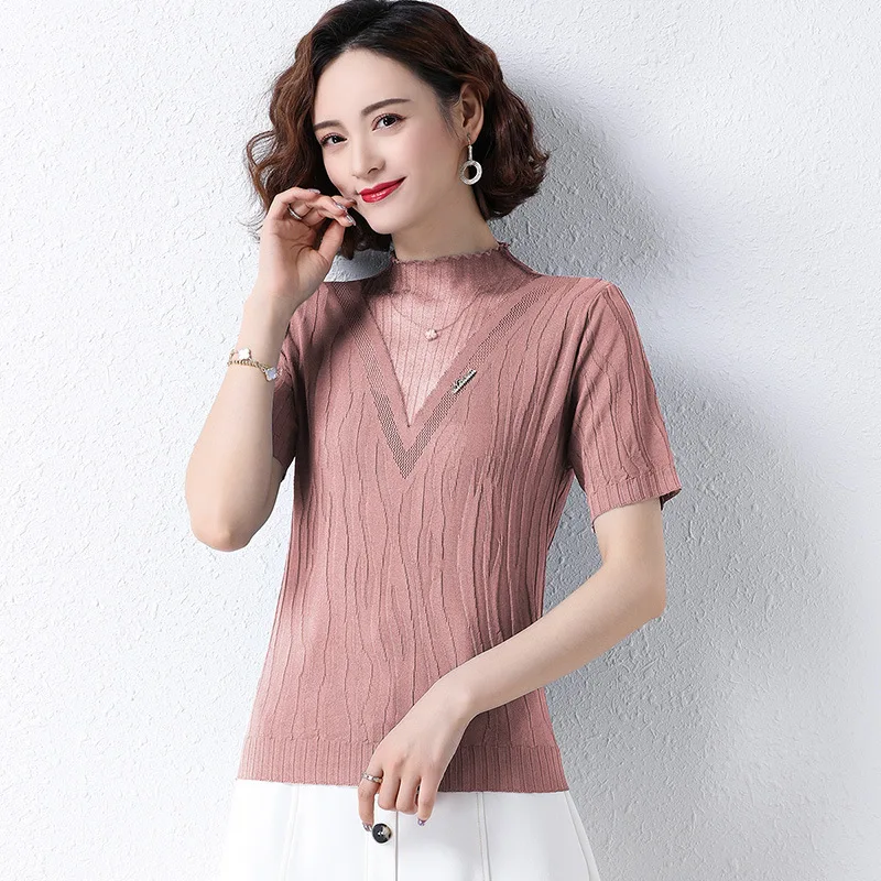 

T shirt Women Tops Gold Shining Letter Printing Top Tee Casual Short Sleeve black