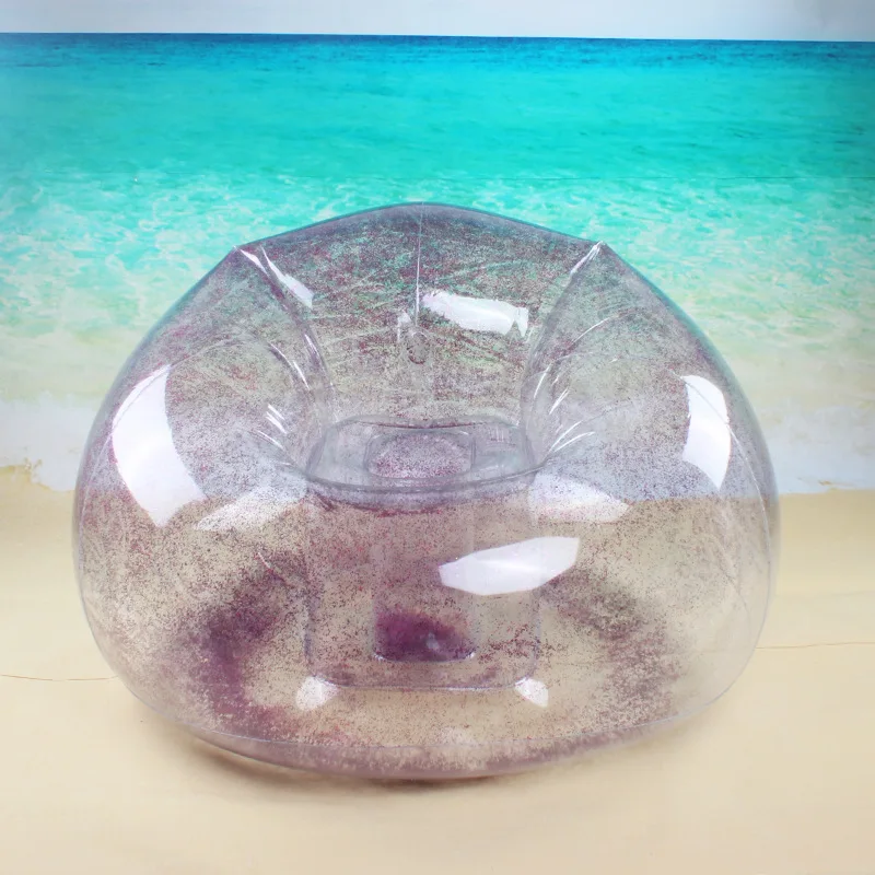 구매 게으른 사람에 대 한 새로운 풍선 소파 투명 한 밝은 조각 풍선 접는 갑판의 자 휴대용 PVC 풍선