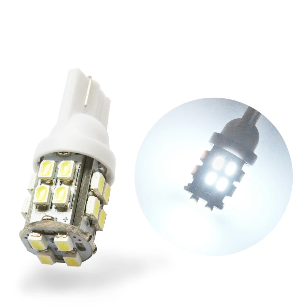 Фото 1 шт. 20SMD 1206 Белый Автомобильный клиновидный светодиодный светильник 3020 194 168 грузовик прицеп автофургон номерной знак габаритная лампа для ч... №5